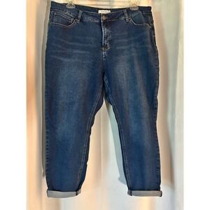 Ellen Tracy Lizette Jeans Plus Size‎ Stretch Dark Wash Denim Comfort Fit 22W